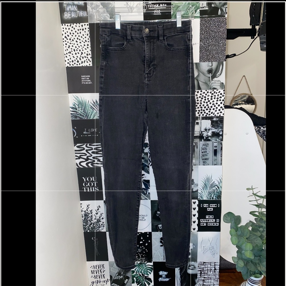 american eagle black jeans